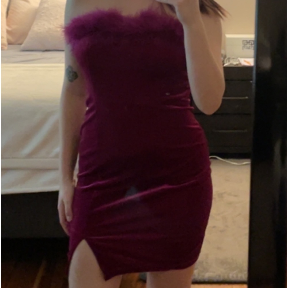 Purple Bodycon Dress